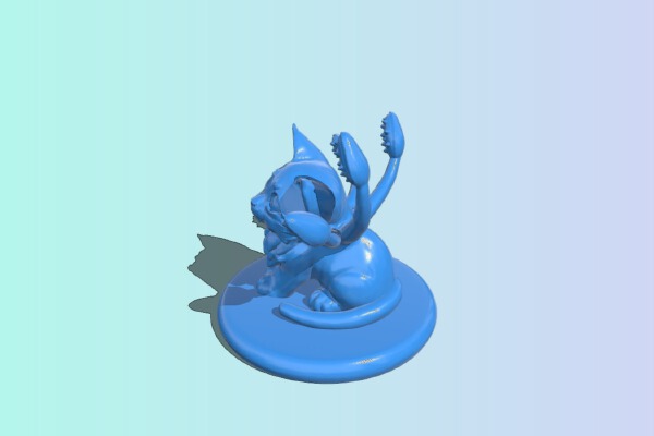 Displacer Kitten | 3d print model