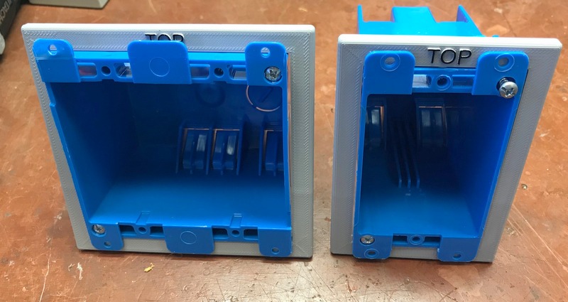 Carlon Electrical Box Templates Single & Dual Gang