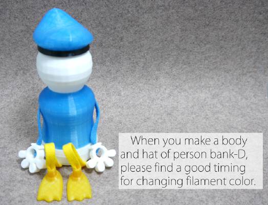 Person Bank-D | 3d print model