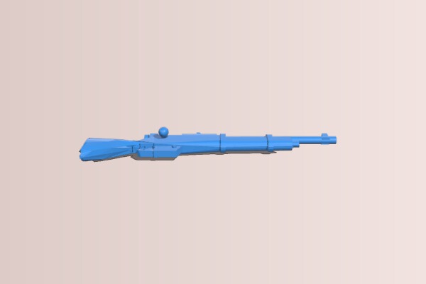 28mm scale rifle | 3d print model