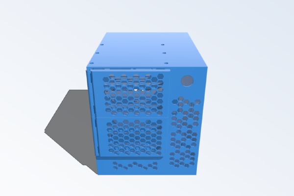 Network Storage - 4 Bay _ 3,5" _ ITX NAS | 3d print model