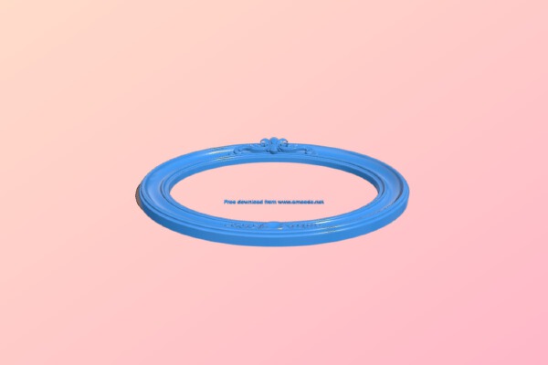 Picture frame or mirror – oval | 3d print model