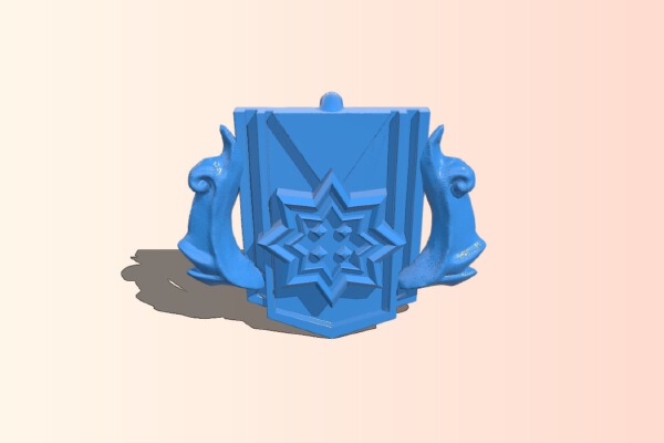 Dota 2 Keychain Archon Rank with logo | 3d print model