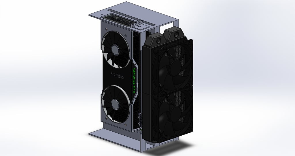 Vertical Open Frame ITX Case