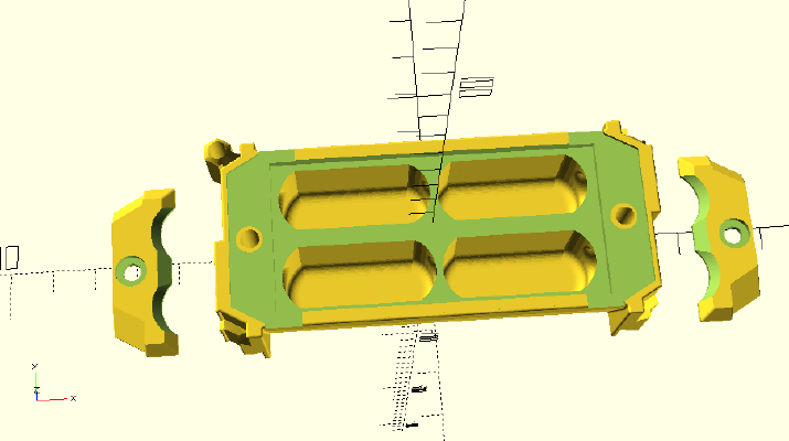 BetterForm [BF3] (modular formicarium) Mix from b1 and b3 clamps but no water | 3d print model