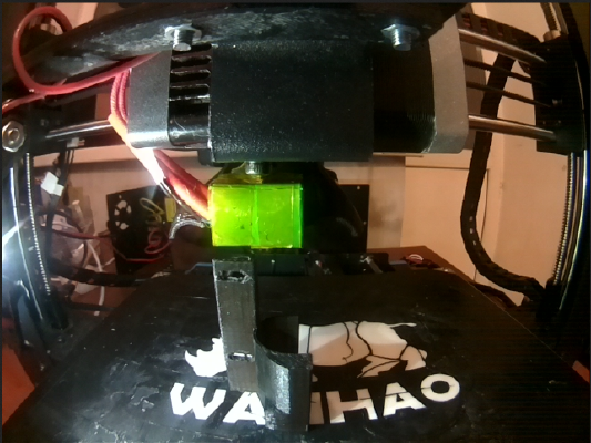 Wanhao Duplicator i3 head R-pi camera mount with led light | 3d print model