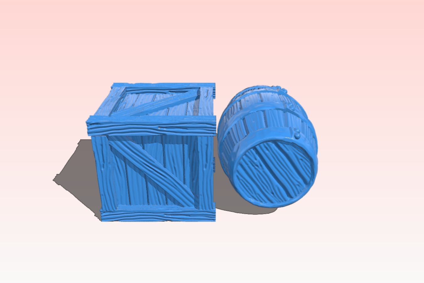 Barrel and Crate