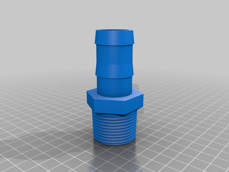 1" Male NPT to 1" Poly Pipe Hose Barb