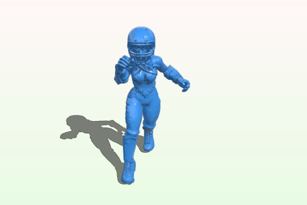 Amazon Football Player3 | 3d print model