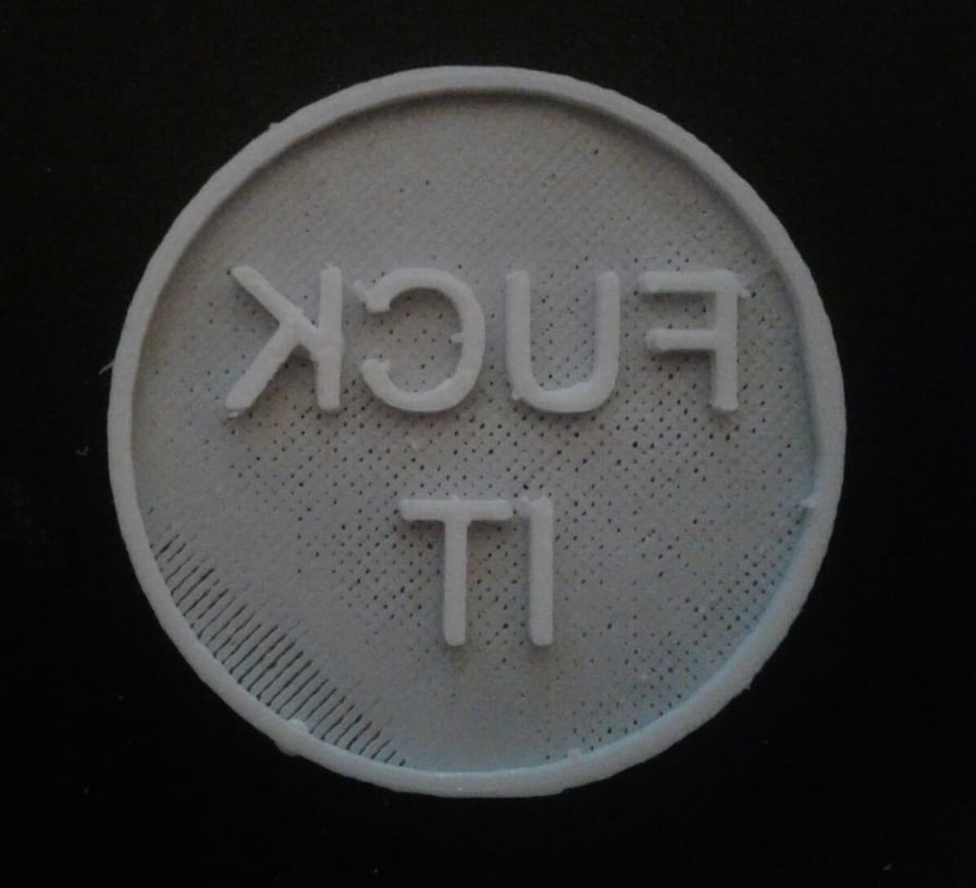 FUCK IT stamp