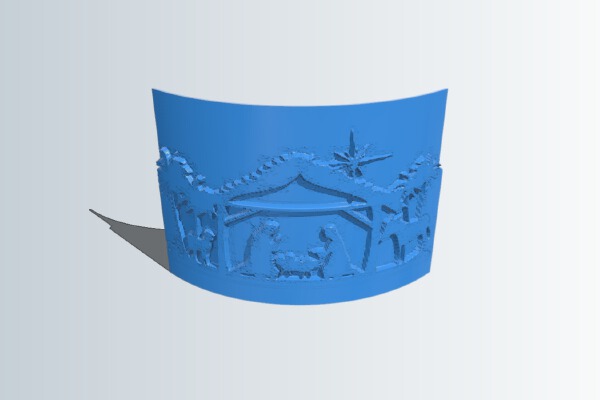 Christmas lithograph | 3d print model