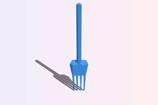 Geometric Fork | 3d print model