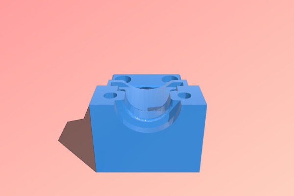 E3D clone Zero offset mount with integrated 2n1 40mm fan cooler | 3d print model