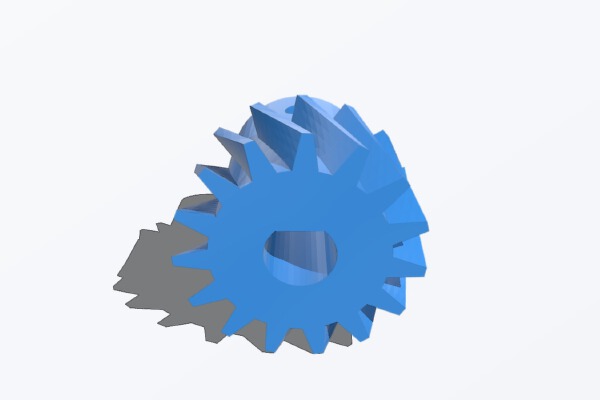 Printrbot Helical Extruder Gears (Large & Small) | 3d print model
