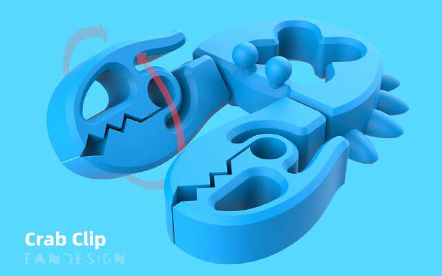 Crab Clip | 3d print model