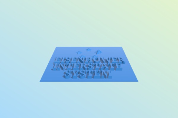 1.  Interstate Sign | 3d print model