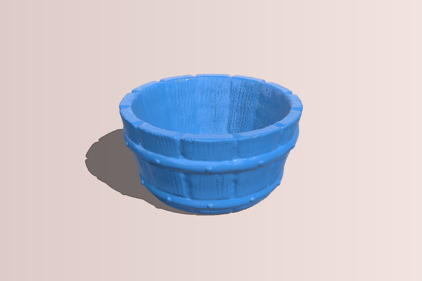 Wooden Barrel Basket