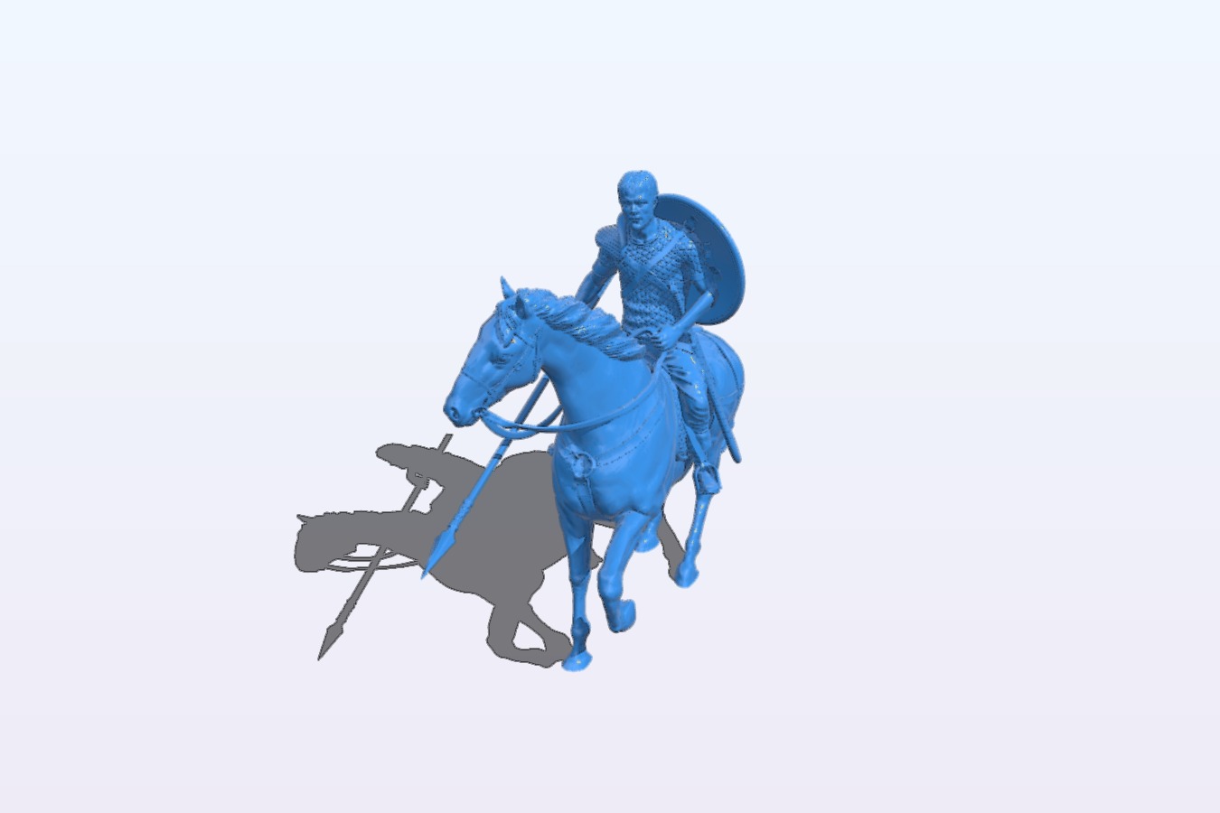 Viking with Horse