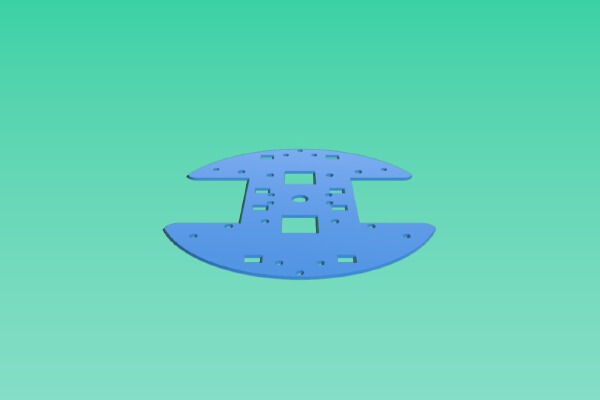 Robot chassis for Micro Metal Gearmotors and Encoders | 3d print model
