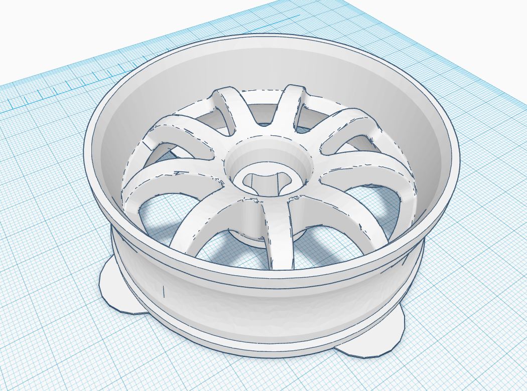 B-Robot 9-Spoke Wheel With Low Profile Tire