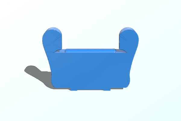 GPD XD grip (remix of 3DS XL Handgrips by Framingr) | 3d print model
