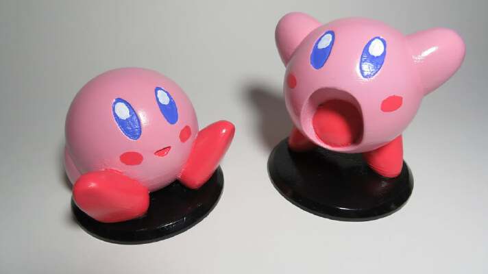 Nintendo - Kirby Firgures sitting and standing | 3d print model