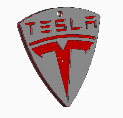 Tesla logo | 3d print model