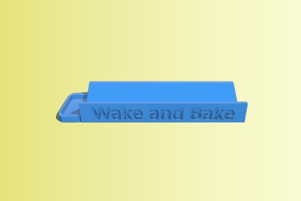 Wake And Bake Roller + dust tray | 3d print model