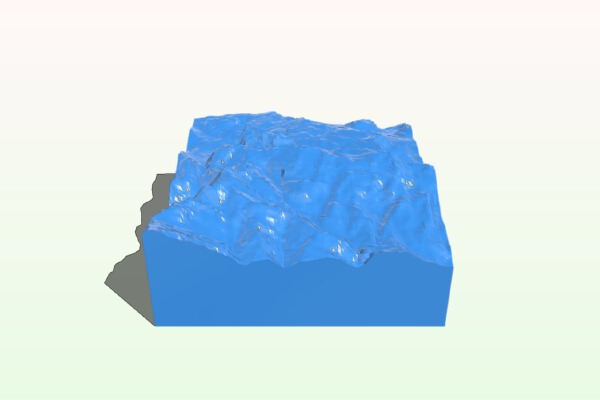 Puncak Jaya (Carstensz Pyramid) 10km collectible mountain | 3d print model