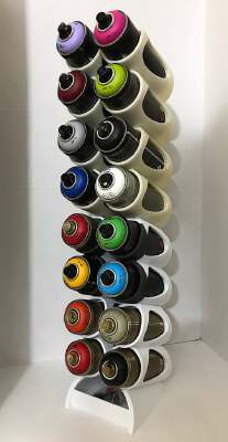 Customizable Spray Can Rack | 3d print model