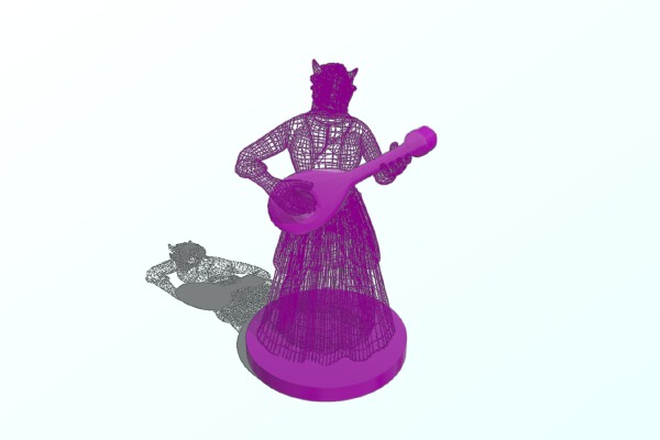 Dragon Born Female Bard | 3d print model
