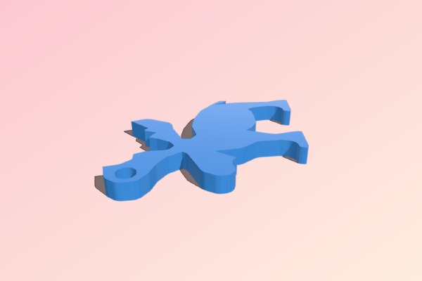 Moose Keychain | 3d print model