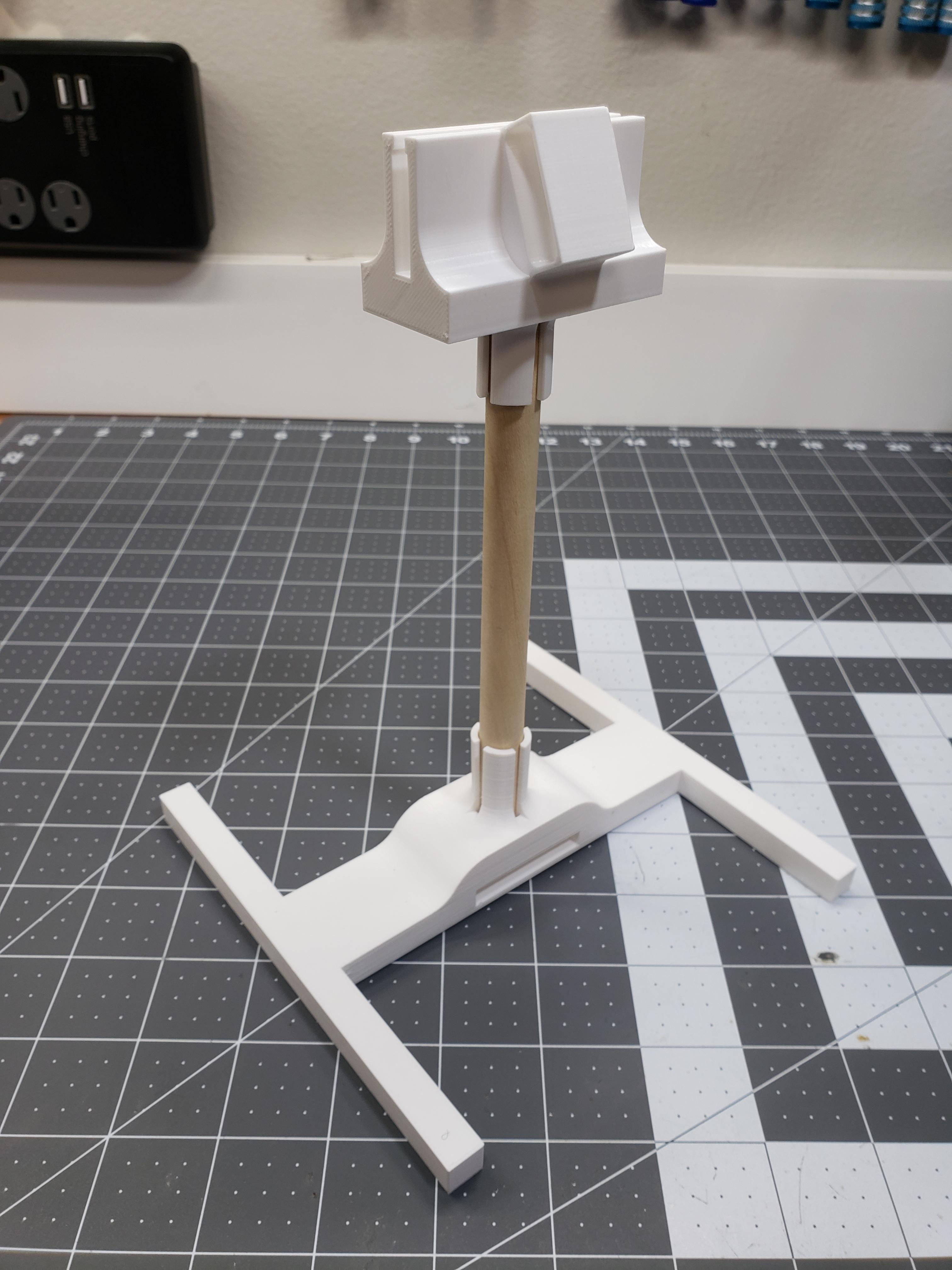 Inexpensive Tiny Whoop Gate Base (Adjustable Height, Lighted and Non)