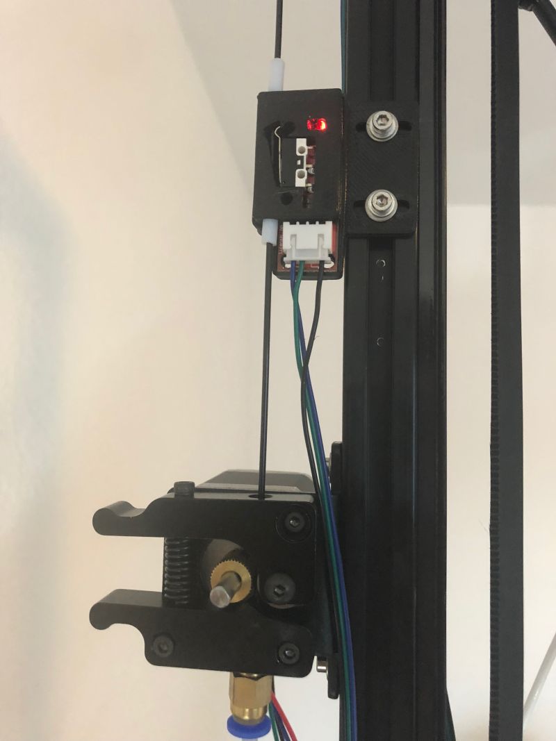 Mechanical Filament Sensor for 2020 Delta Bowden Extruder