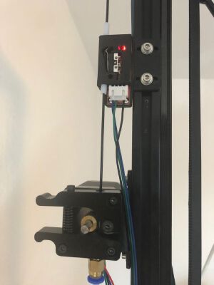 Mechanical Filament Sensor for 2020 Delta Bowden Extruder | 3d print model