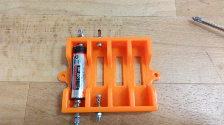 1-2-4 AA battery holder for charging | 3d print model