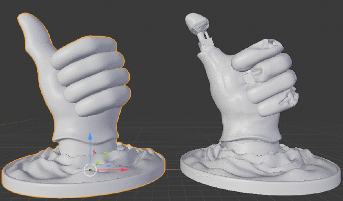 Terminator thumbs up | 3d print model