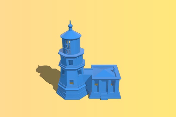 Lighthouse – house | 3d print model