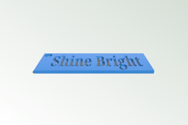 Shine bright keychain | 3d print model