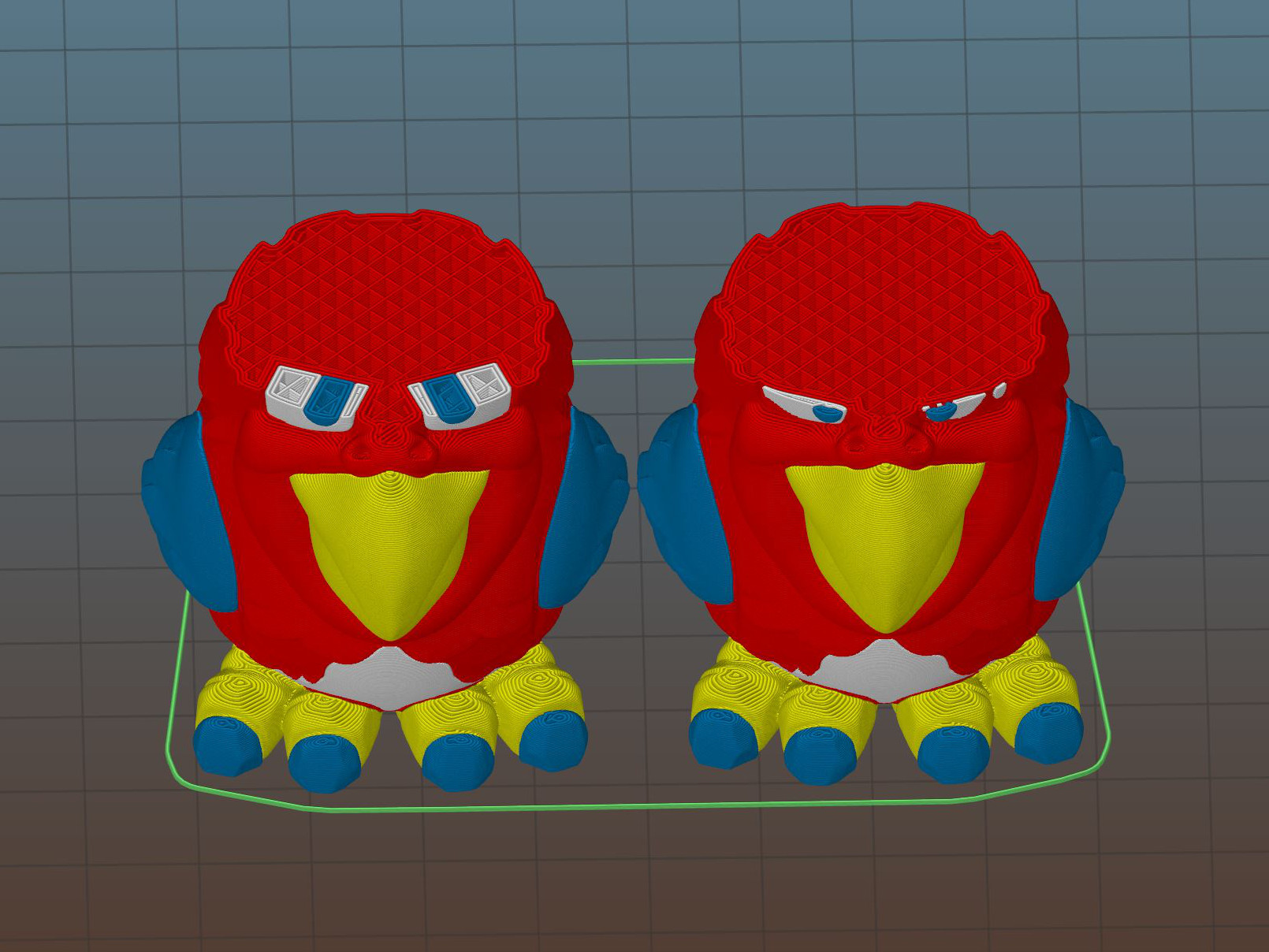Multi-color Parrot - reworked eyes