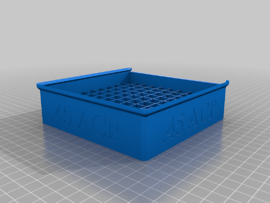 Stackable .45 ACP Ammo Box 100 Rounds | 3d print model