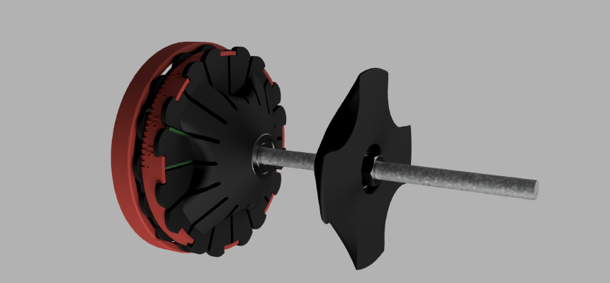 wall mounted auto rewind spool thing. | 3d print model