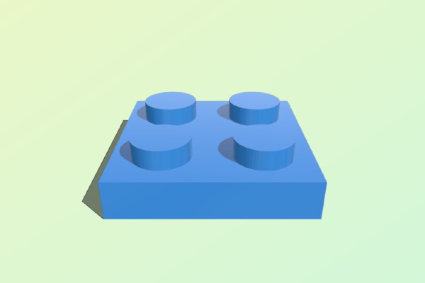 LEGO Plate - 2X2 | 3d print model