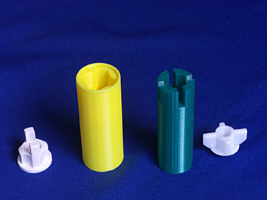 Tube spanners for toilet seat securing nuts | 3d print model