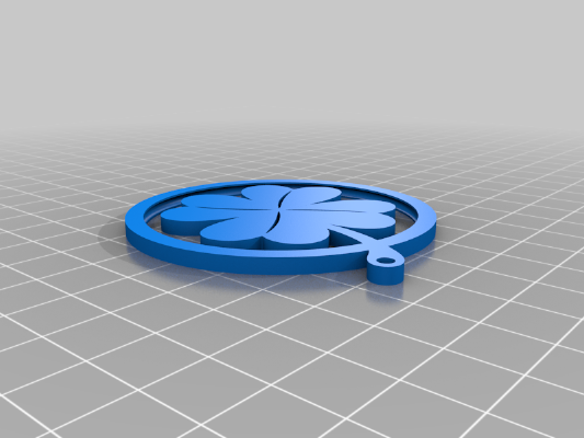 Four-leaf clover pendant _ keychain | 3d print model
