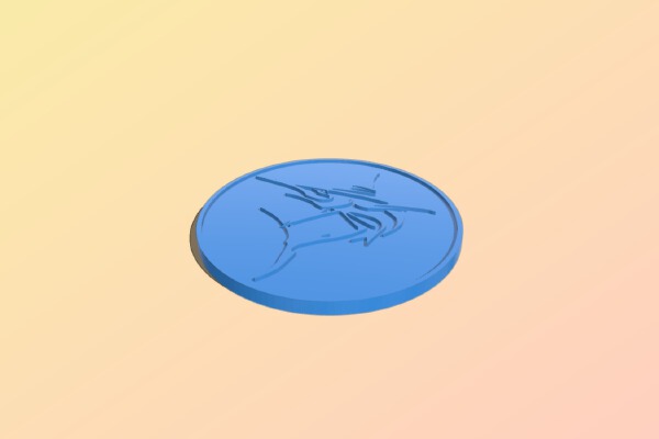 Marlin Fridge Magnet | 3d print model