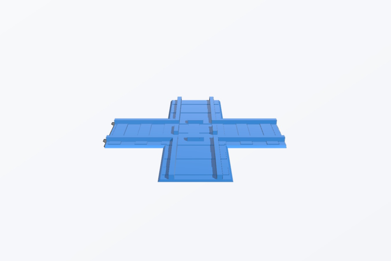 Crossing track simplified (inspired from Geotrax)
