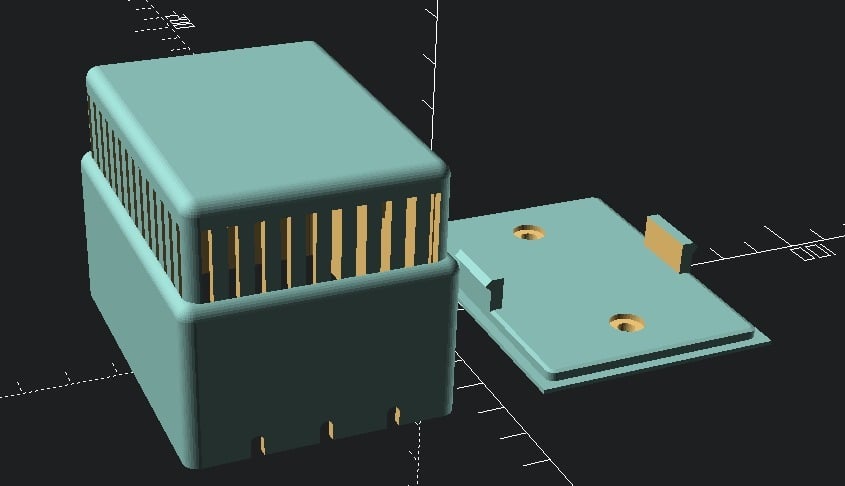 Wall box for battery operated sensor.