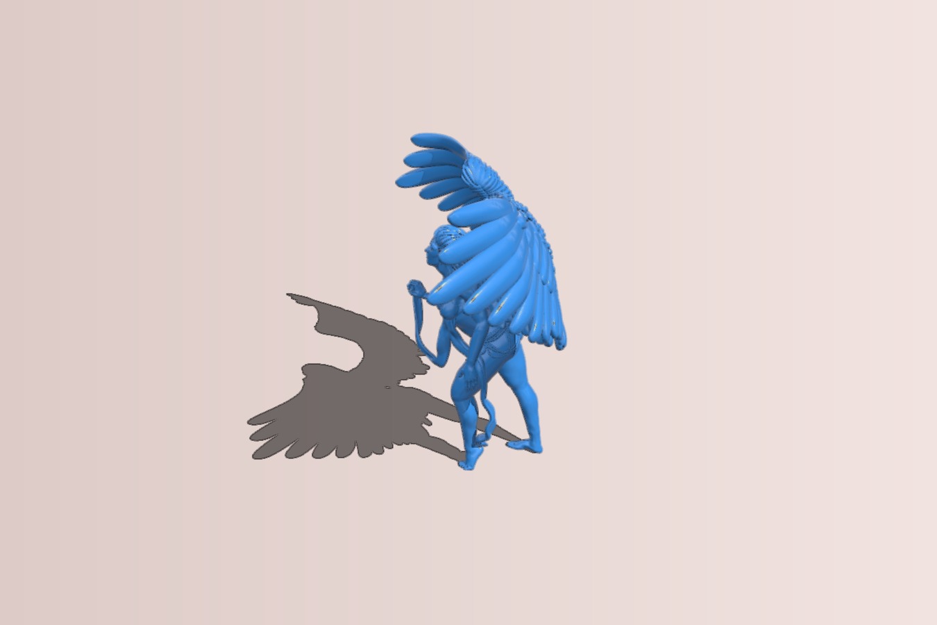 Winged goddess