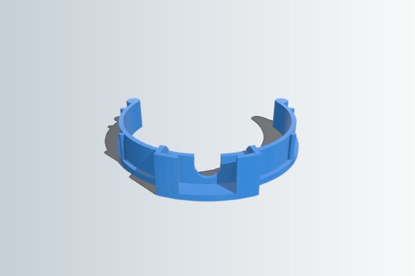 Sunbeam Cafe Series coffee grinder group handle locator. Modelled in OpenSCAD. | 3d print model